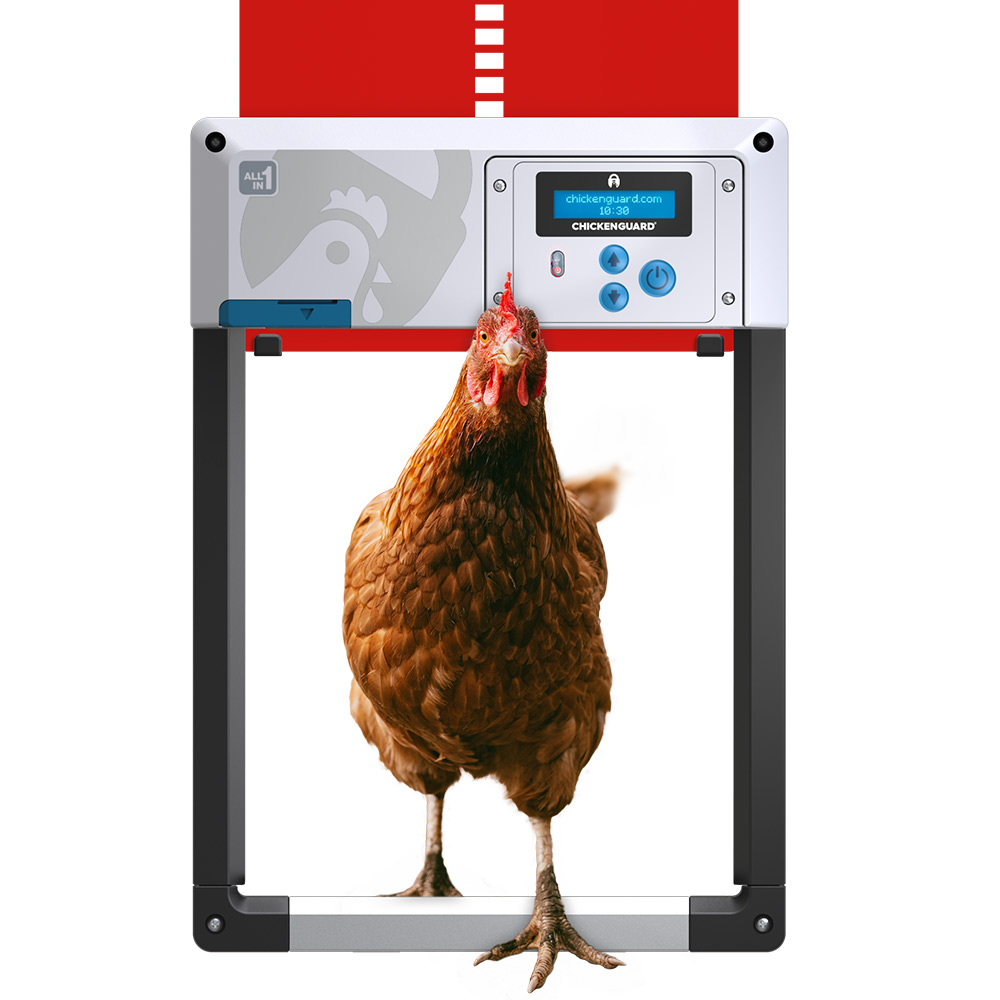 ChickenGuard-all-in-one-red-autoamtic-chicken-coop-door-opener